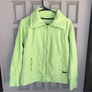VTG Calvin Klein Jacket Front Zip Long Sleeve Banded Cuff/Collar Polar
